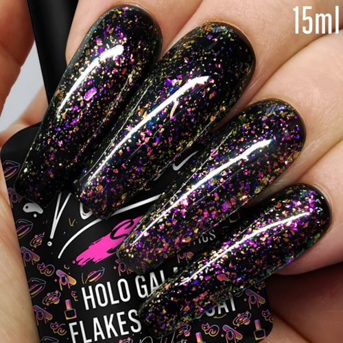 Holo Galaxy Flakes Top Coat 15ml