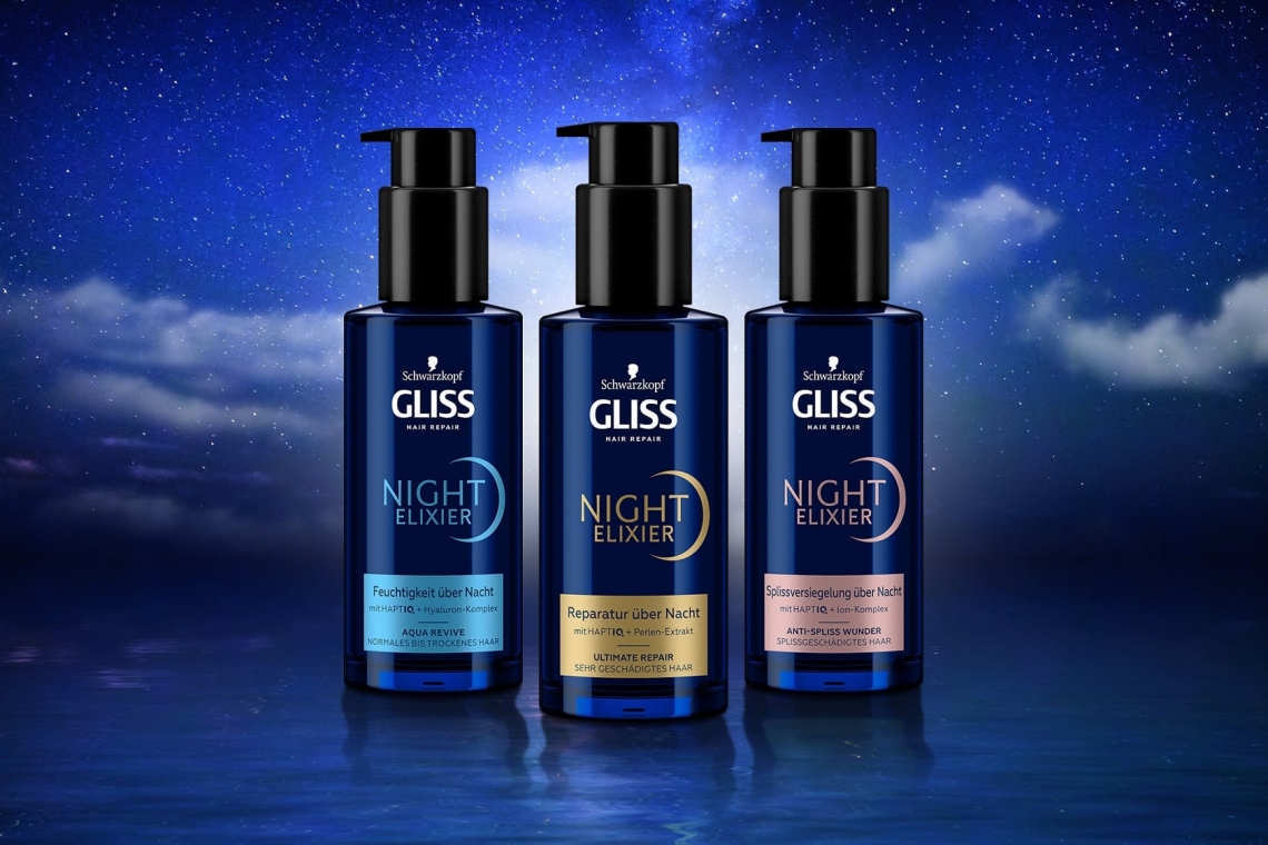 Νέα σειρά Gliss Night Elixir - Επαναφέρει τη νεότητα των μαλλιών