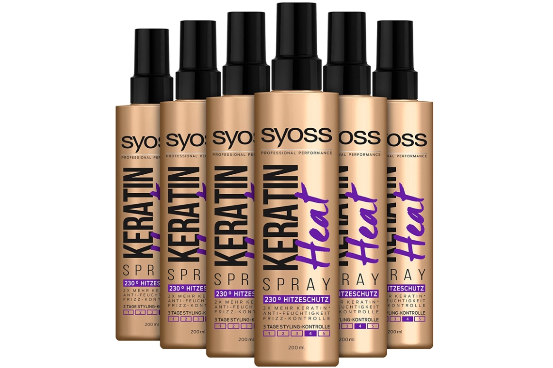 Νέο Syoss Keratin Heat Protection Spray για άψογο στυλ χωρίς φριζάρισμα