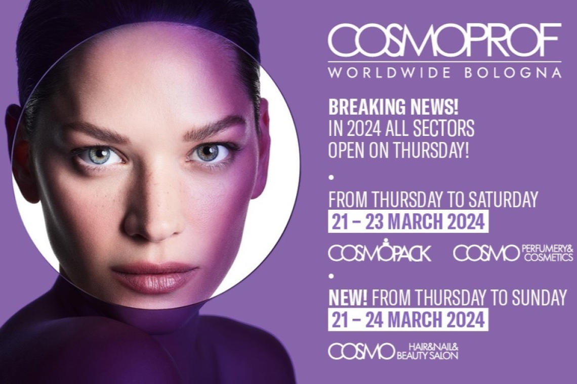 Απο τις 21 έως τις 24 Μαρτίου η Cosmoprof Worldwide Bologna 2024